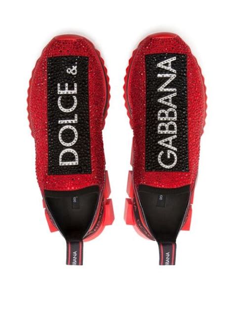 dolce gabbana sneakers with bling.